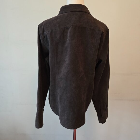 Cotton Ginny - Vintage Corduroy Brown Button Up Top & Skirt Set - Picture 5 of 14